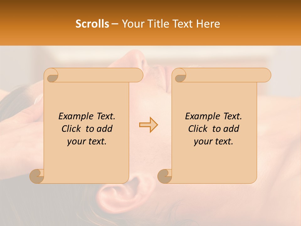 A Man Getting A Facial Massage From A Woman PowerPoint Template