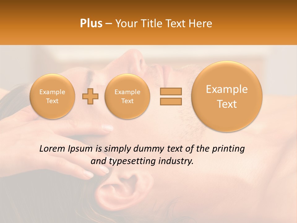 A Man Getting A Facial Massage From A Woman PowerPoint Template