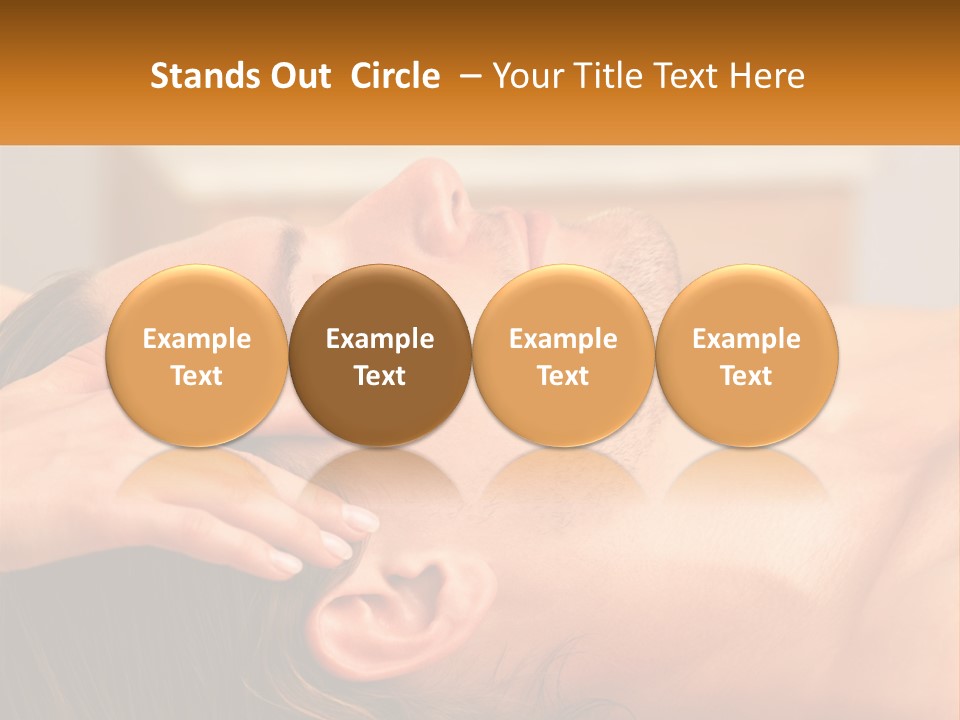 A Man Getting A Facial Massage From A Woman PowerPoint Template