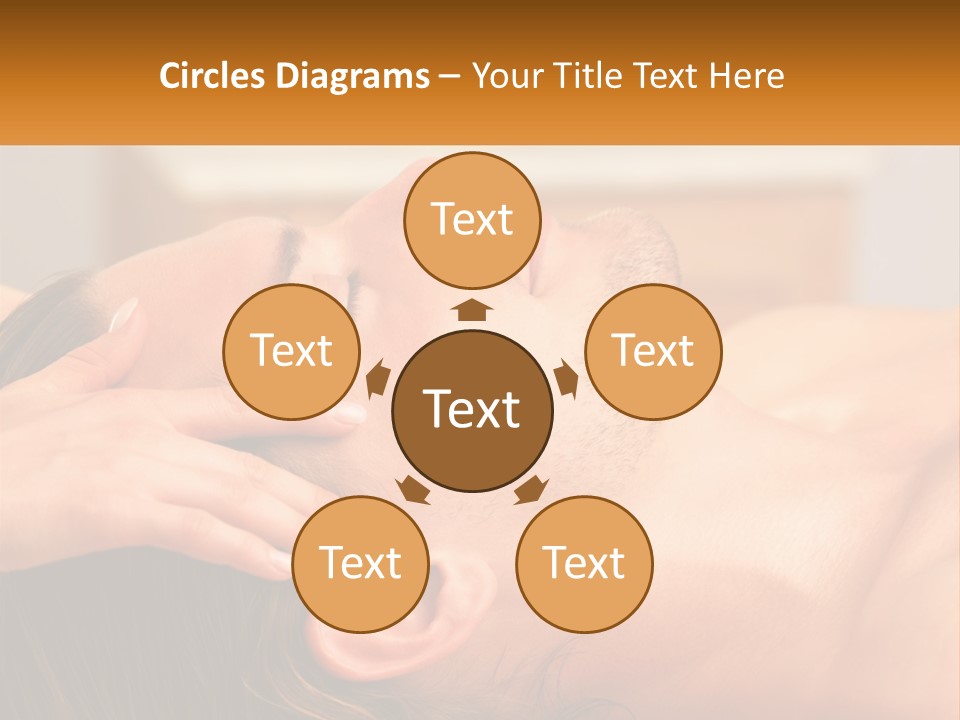 A Man Getting A Facial Massage From A Woman PowerPoint Template