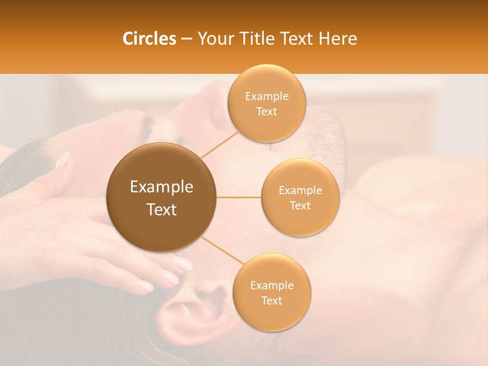 A Man Getting A Facial Massage From A Woman PowerPoint Template