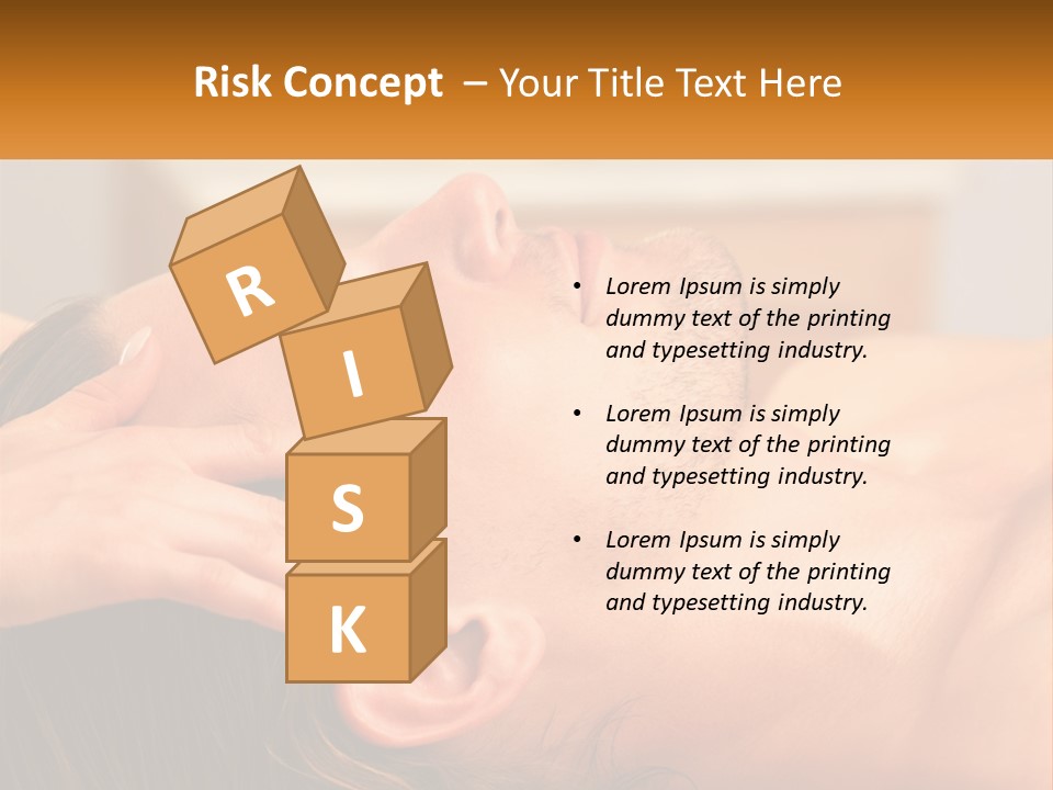 A Man Getting A Facial Massage From A Woman PowerPoint Template