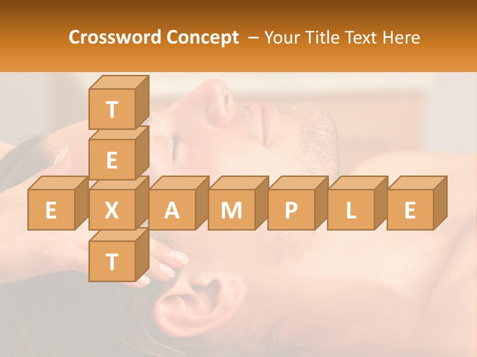 A Man Getting A Facial Massage From A Woman PowerPoint Template