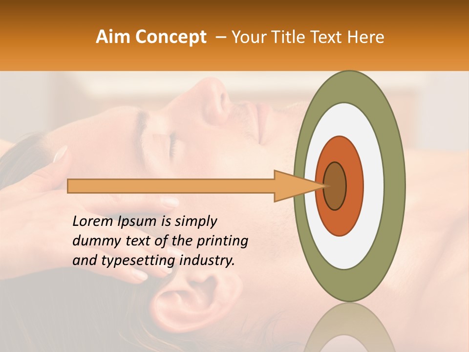 A Man Getting A Facial Massage From A Woman PowerPoint Template