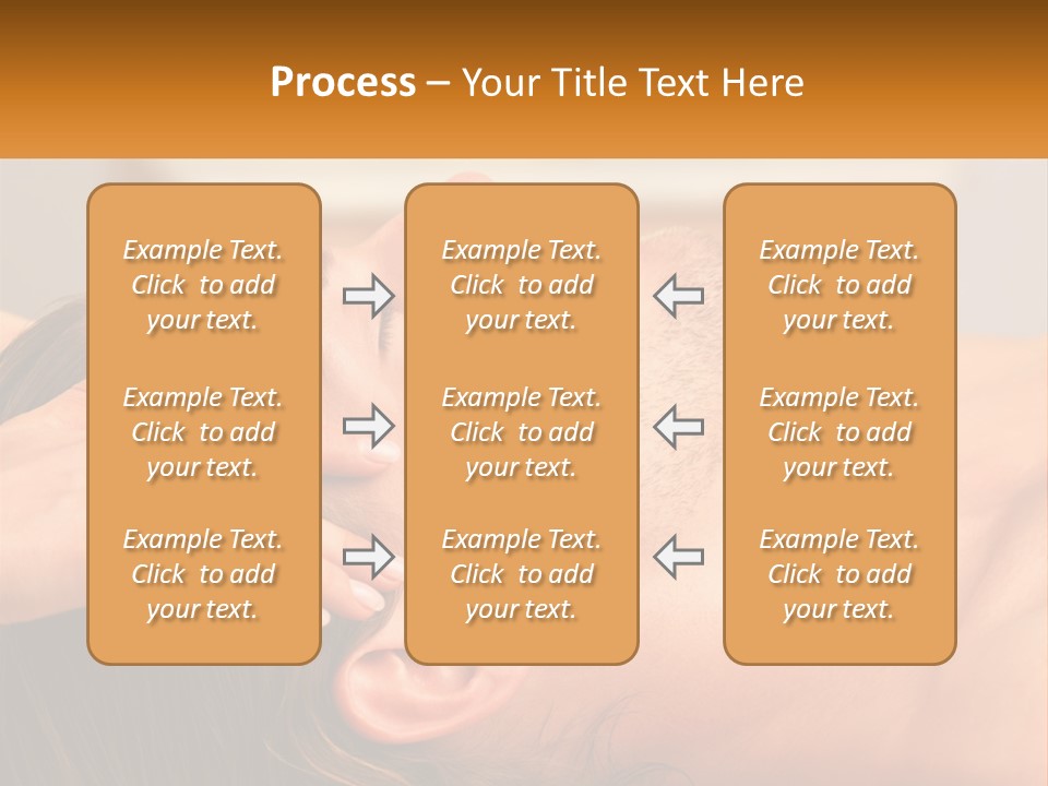 A Man Getting A Facial Massage From A Woman PowerPoint Template