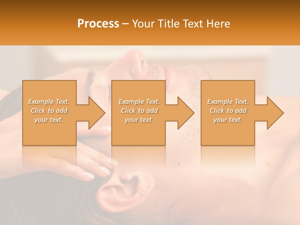 A Man Getting A Facial Massage From A Woman PowerPoint Template