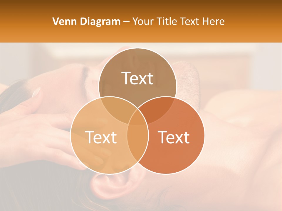 A Man Getting A Facial Massage From A Woman PowerPoint Template