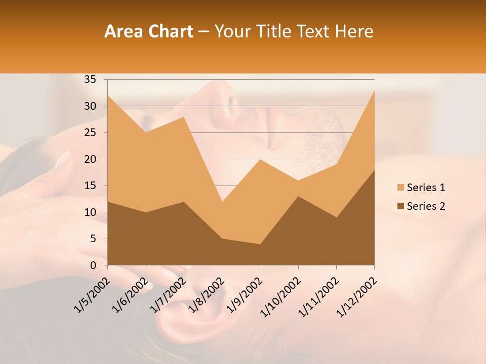 A Man Getting A Facial Massage From A Woman PowerPoint Template