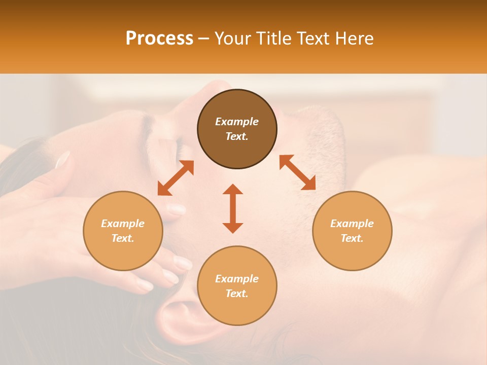A Man Getting A Facial Massage From A Woman PowerPoint Template