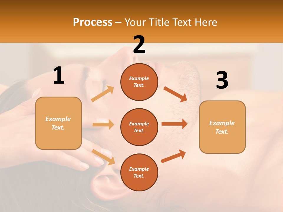 A Man Getting A Facial Massage From A Woman PowerPoint Template