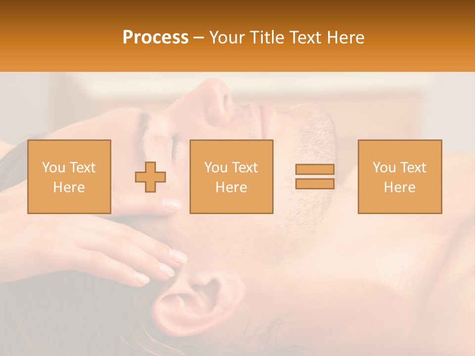 A Man Getting A Facial Massage From A Woman PowerPoint Template