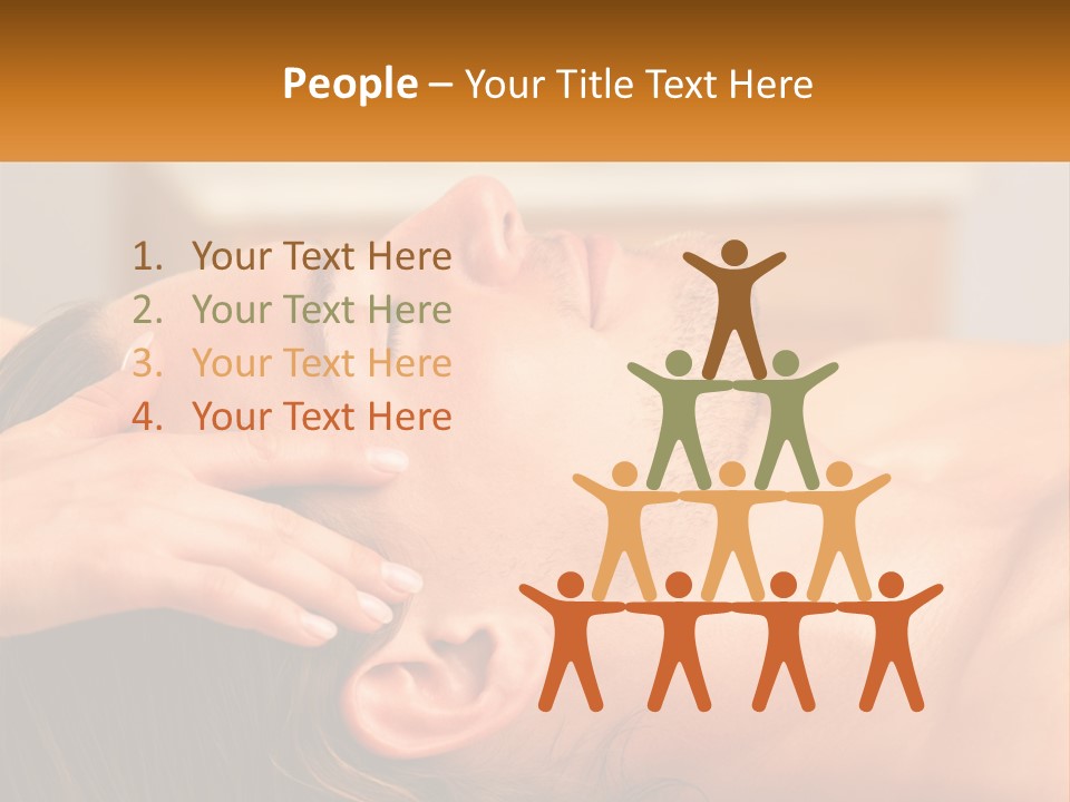 A Man Getting A Facial Massage From A Woman PowerPoint Template