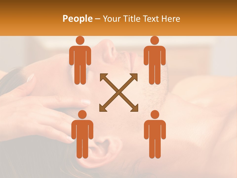 A Man Getting A Facial Massage From A Woman PowerPoint Template