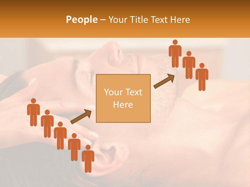 A Man Getting A Facial Massage From A Woman PowerPoint Template