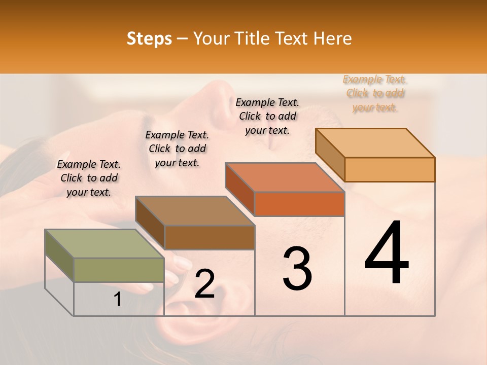 A Man Getting A Facial Massage From A Woman PowerPoint Template