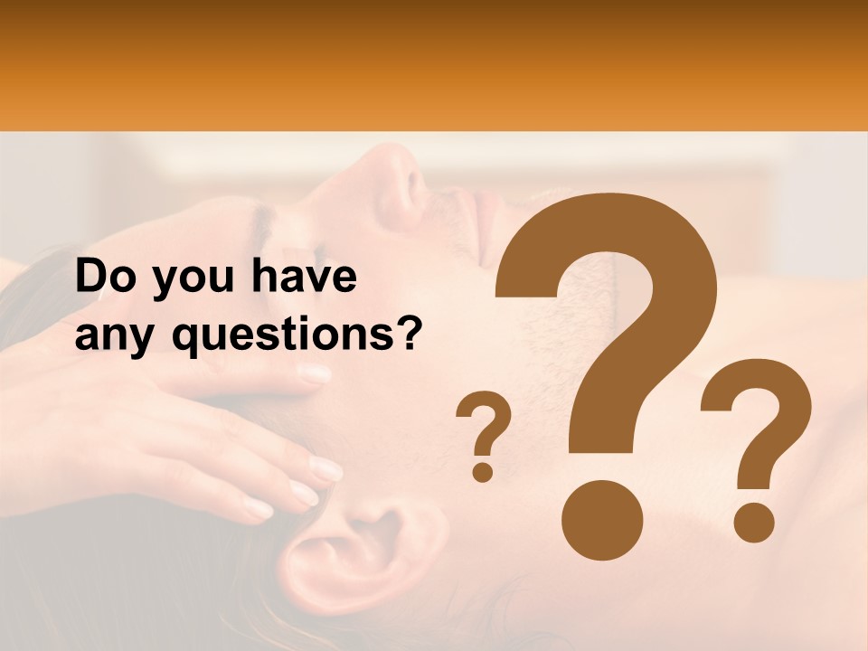 A Man Getting A Facial Massage From A Woman PowerPoint Template