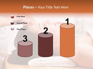 A Woman Getting A Facial Massage At A Spa PowerPoint Template