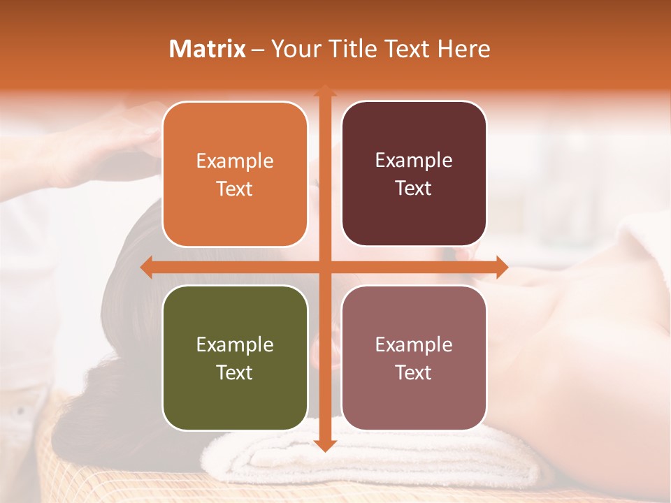 A Woman Getting A Facial Massage At A Spa PowerPoint Template