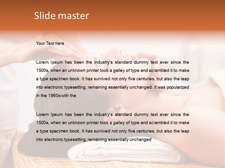 A Woman Getting A Facial Massage At A Spa PowerPoint Template
