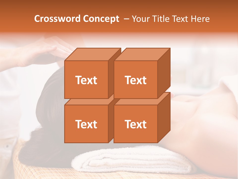 A Woman Getting A Facial Massage At A Spa PowerPoint Template