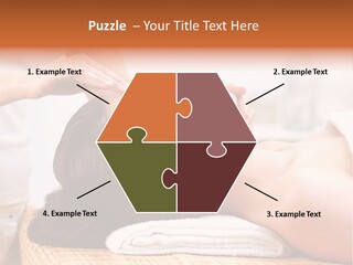 A Woman Getting A Facial Massage At A Spa PowerPoint Template