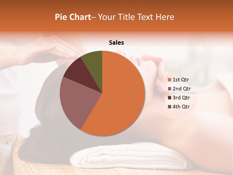 A Woman Getting A Facial Massage At A Spa PowerPoint Template