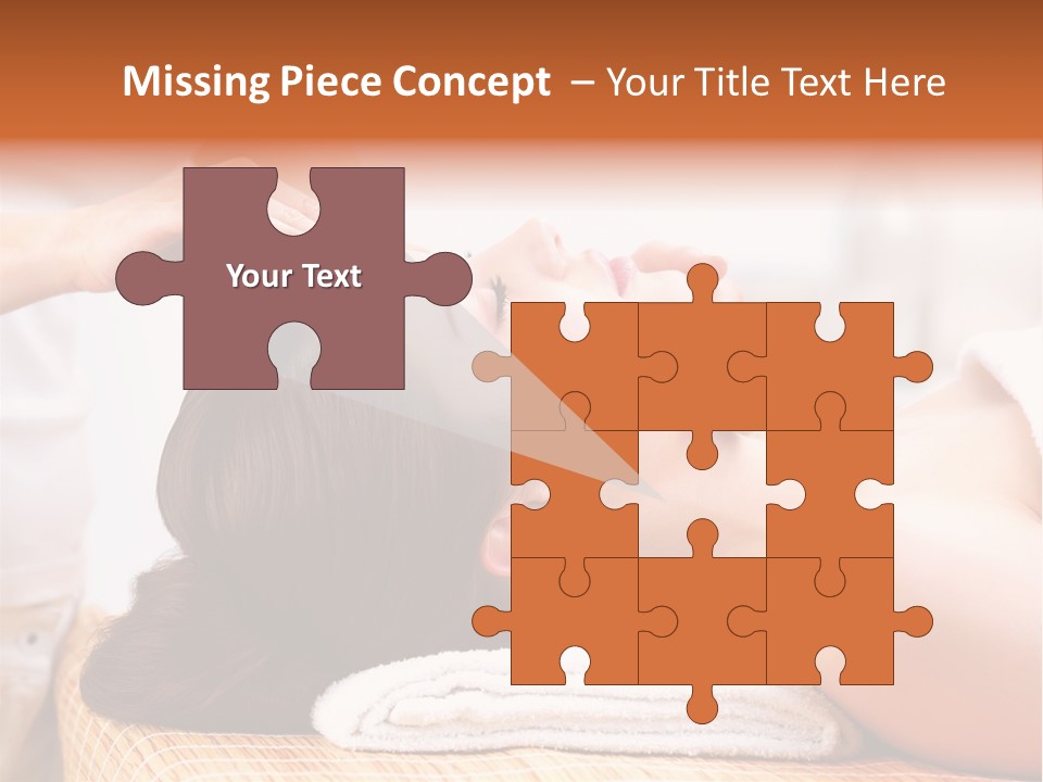 A Woman Getting A Facial Massage At A Spa PowerPoint Template