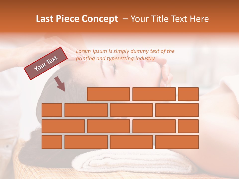 A Woman Getting A Facial Massage At A Spa PowerPoint Template