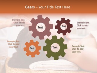 A Woman Getting A Facial Massage At A Spa PowerPoint Template