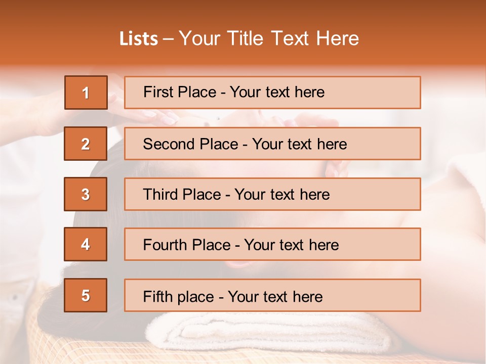 A Woman Getting A Facial Massage At A Spa PowerPoint Template