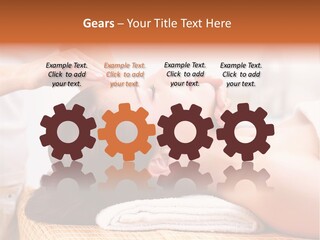 A Woman Getting A Facial Massage At A Spa PowerPoint Template