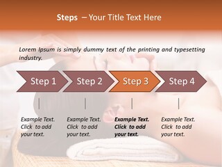 A Woman Getting A Facial Massage At A Spa PowerPoint Template
