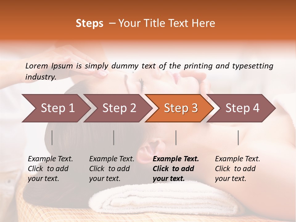 A Woman Getting A Facial Massage At A Spa PowerPoint Template