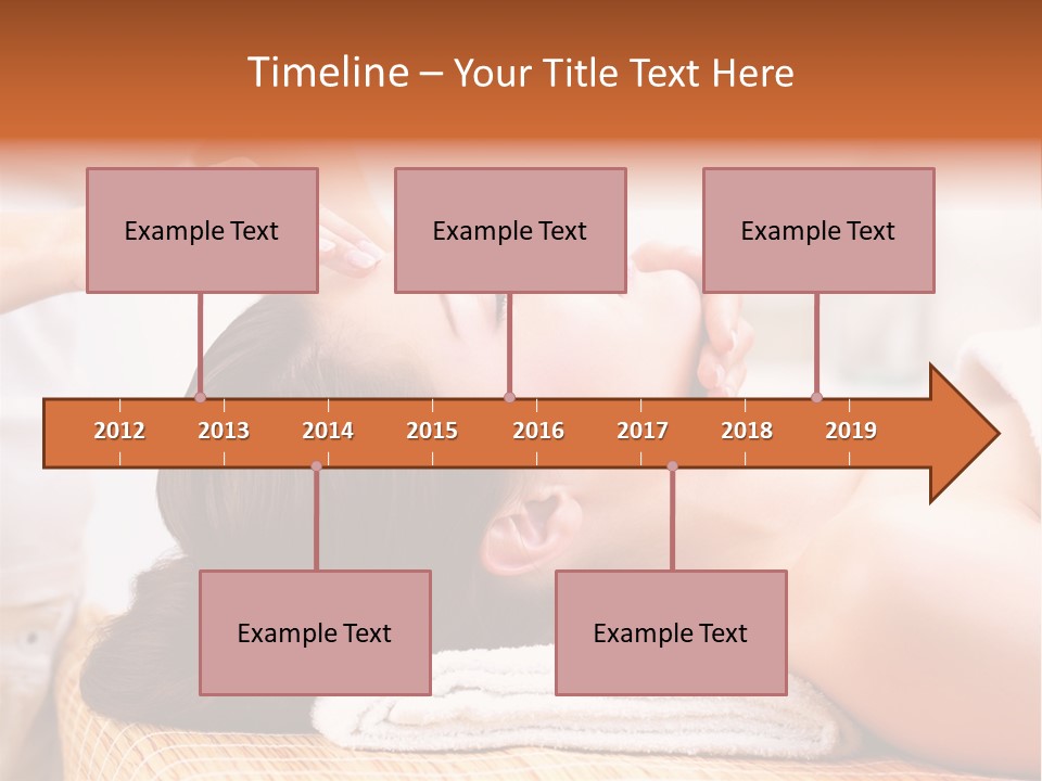 A Woman Getting A Facial Massage At A Spa PowerPoint Template