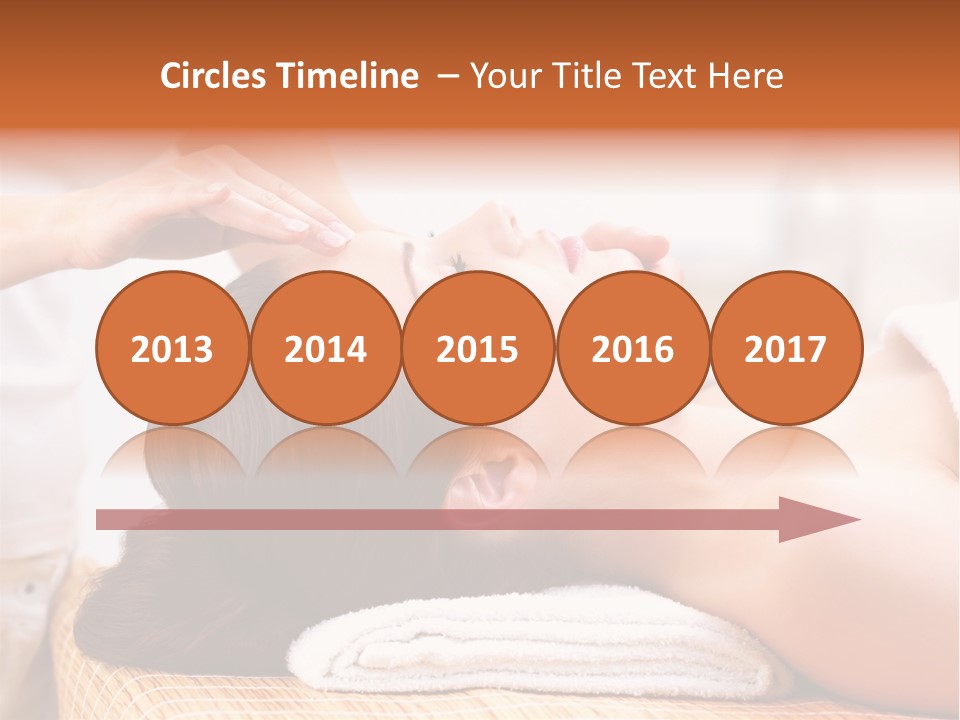 A Woman Getting A Facial Massage At A Spa PowerPoint Template