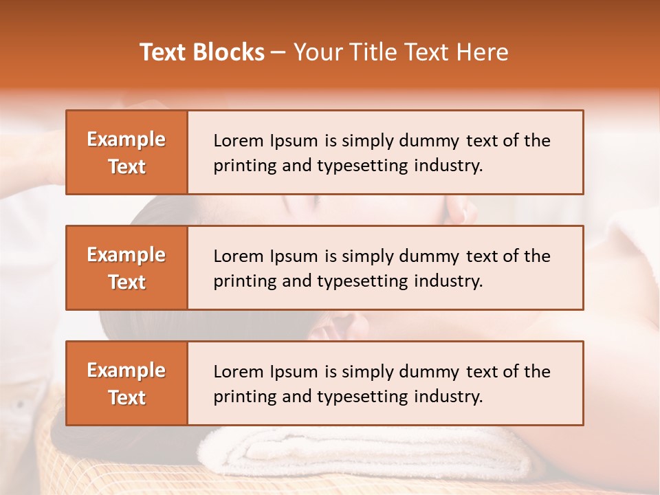 A Woman Getting A Facial Massage At A Spa PowerPoint Template