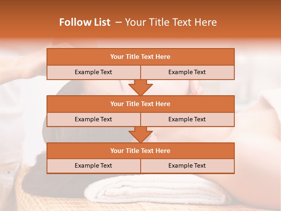 A Woman Getting A Facial Massage At A Spa PowerPoint Template