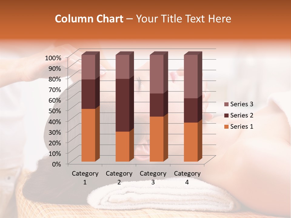 A Woman Getting A Facial Massage At A Spa PowerPoint Template