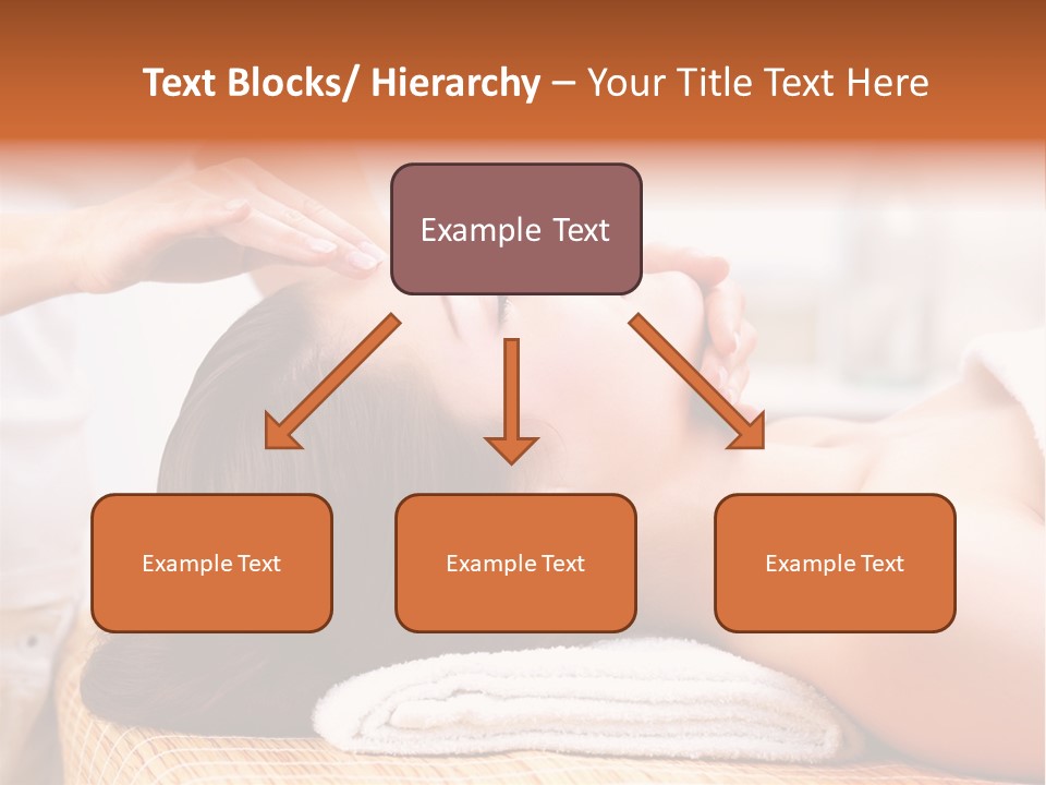A Woman Getting A Facial Massage At A Spa PowerPoint Template