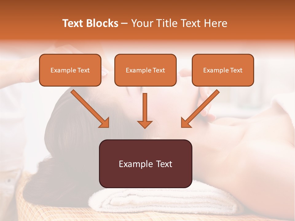 A Woman Getting A Facial Massage At A Spa PowerPoint Template