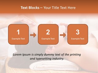 A Woman Getting A Facial Massage At A Spa PowerPoint Template