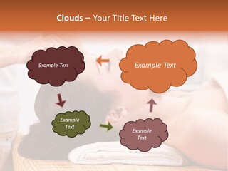 A Woman Getting A Facial Massage At A Spa PowerPoint Template