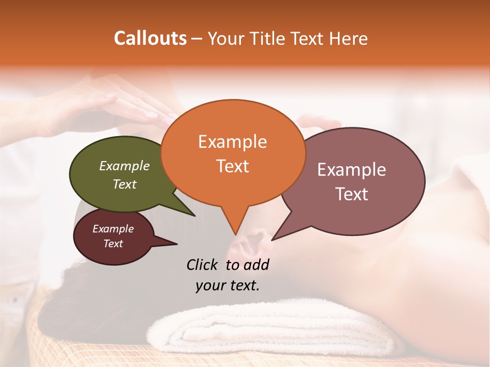 A Woman Getting A Facial Massage At A Spa PowerPoint Template