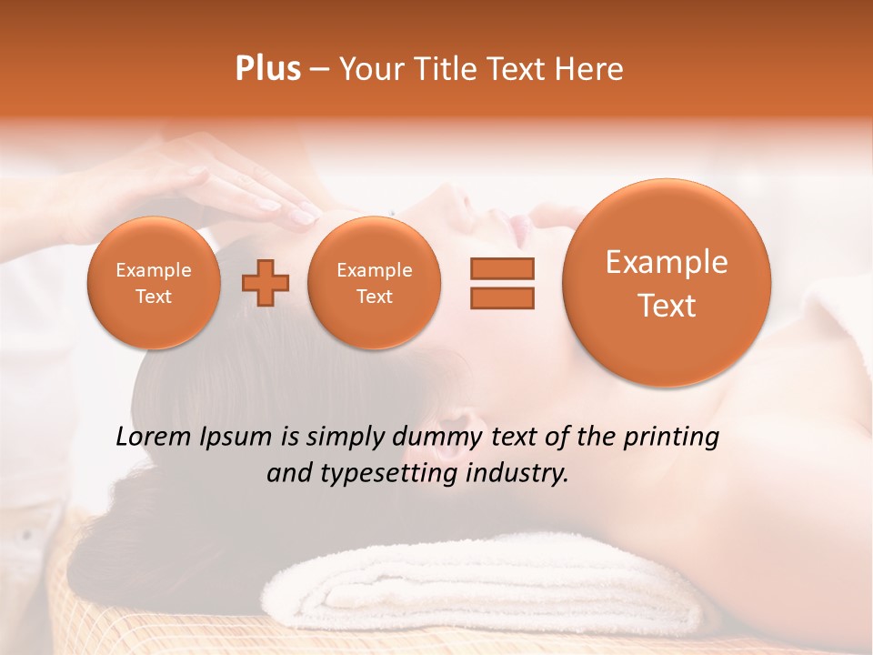 A Woman Getting A Facial Massage At A Spa PowerPoint Template
