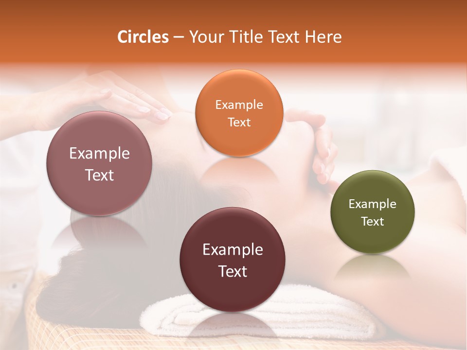 A Woman Getting A Facial Massage At A Spa PowerPoint Template