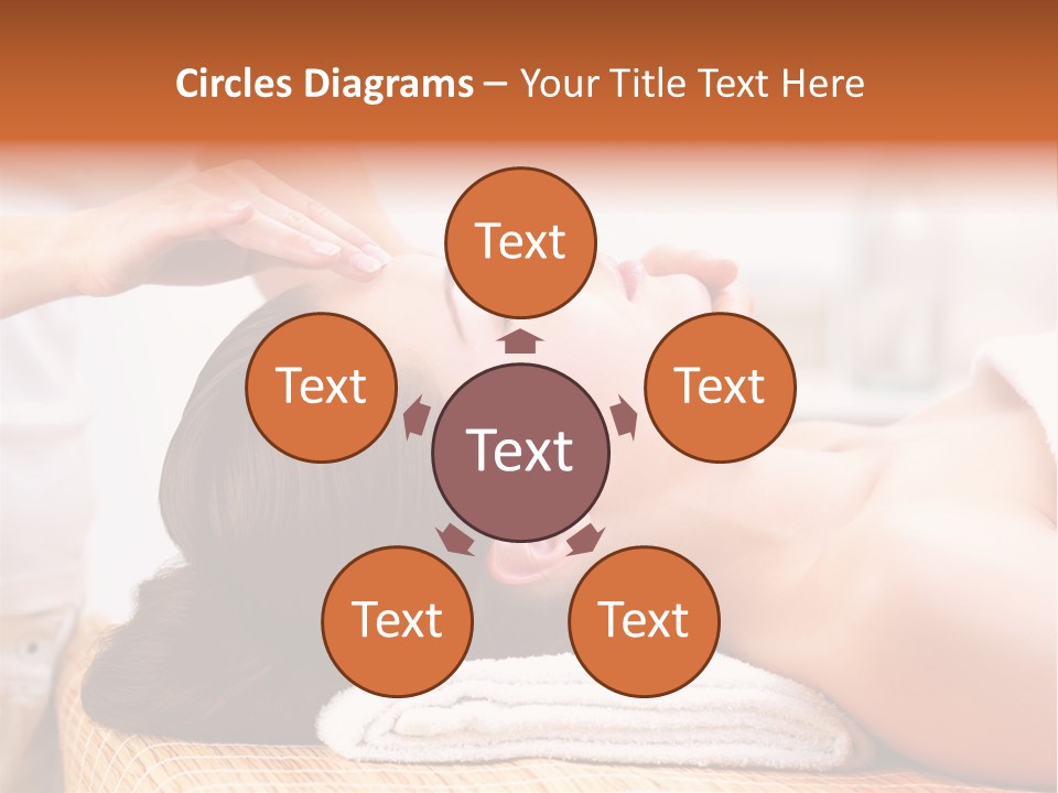 A Woman Getting A Facial Massage At A Spa PowerPoint Template