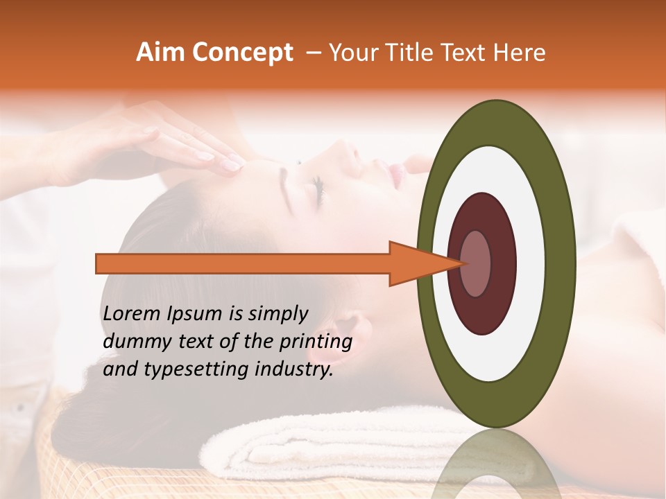 A Woman Getting A Facial Massage At A Spa PowerPoint Template