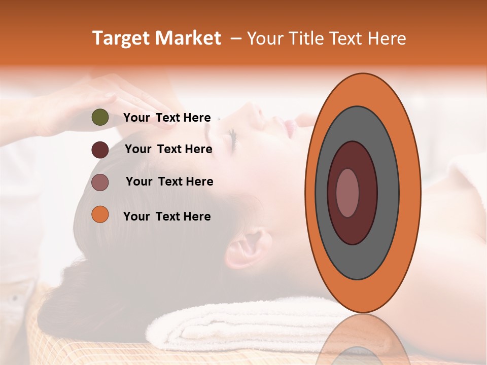 A Woman Getting A Facial Massage At A Spa PowerPoint Template