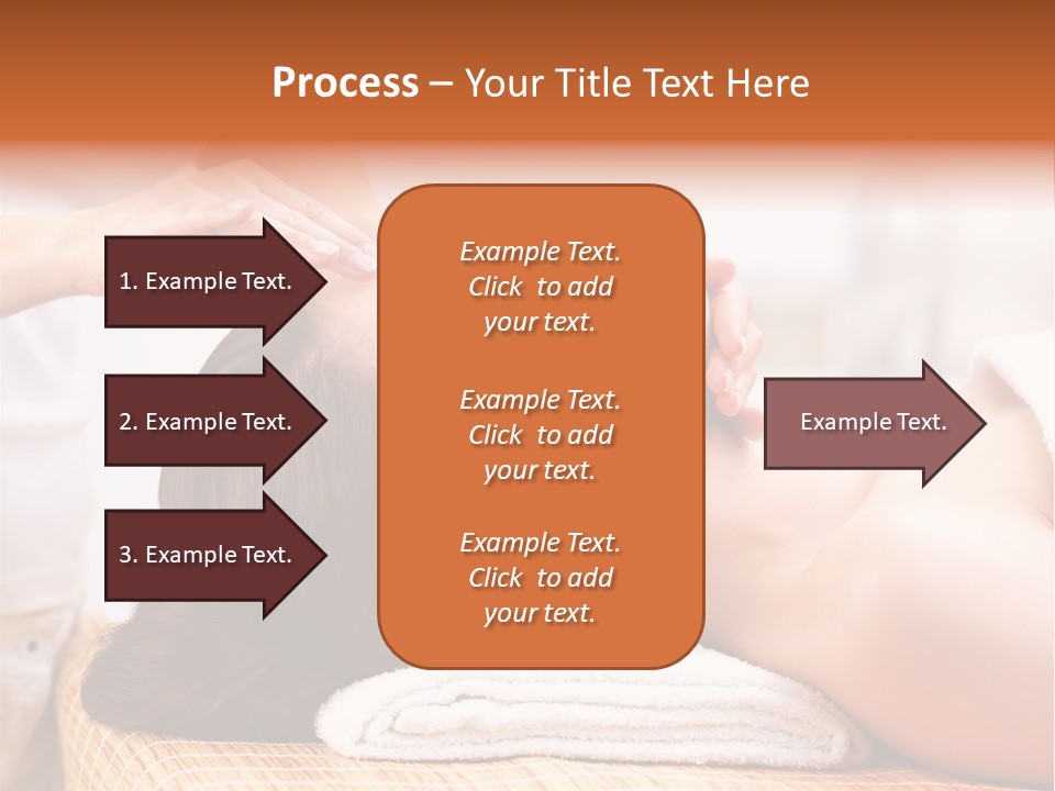 A Woman Getting A Facial Massage At A Spa PowerPoint Template