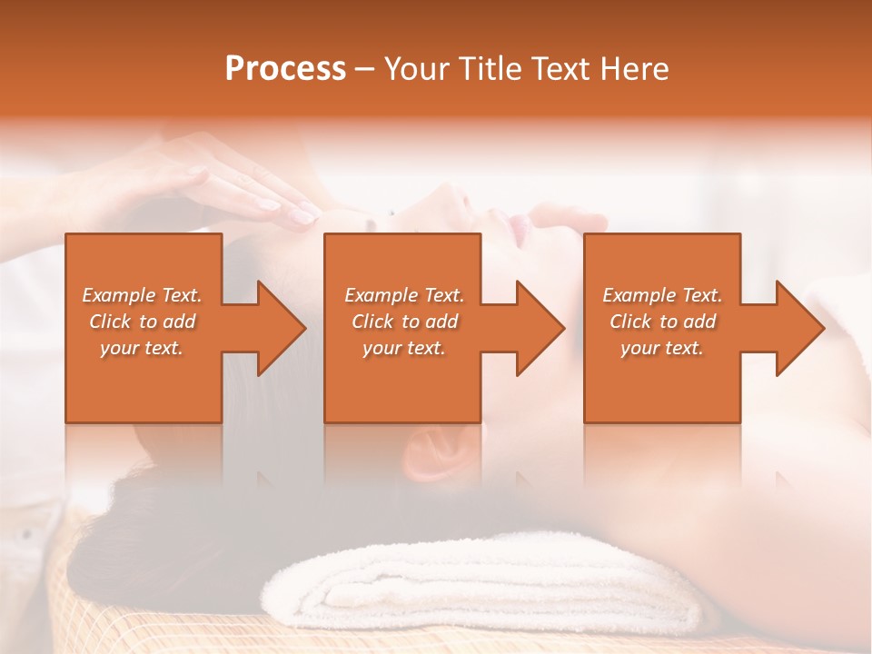 A Woman Getting A Facial Massage At A Spa PowerPoint Template
